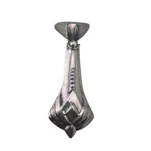 Vintage REU Boutonniere Tussy Mussy Flower Holder Sterling Silver Brooch